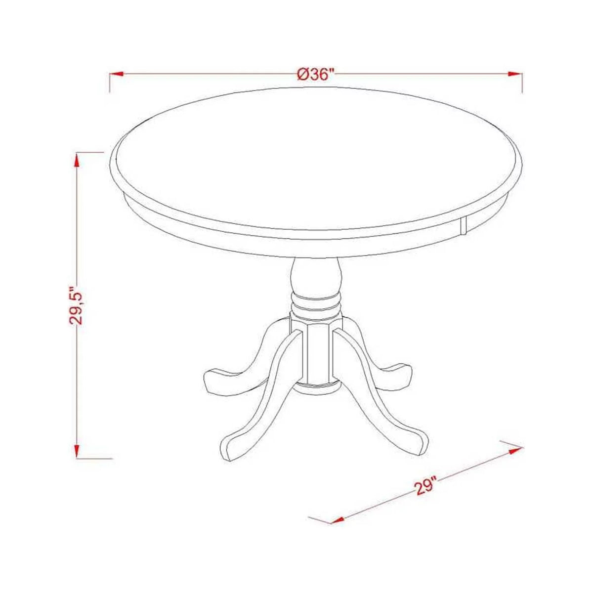 Round Dining Table Oak Top Black Pedestal J699387