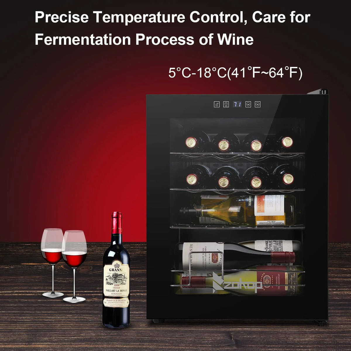 1.7cu.ft 16 Bottle Compressor Wine Cooler V657