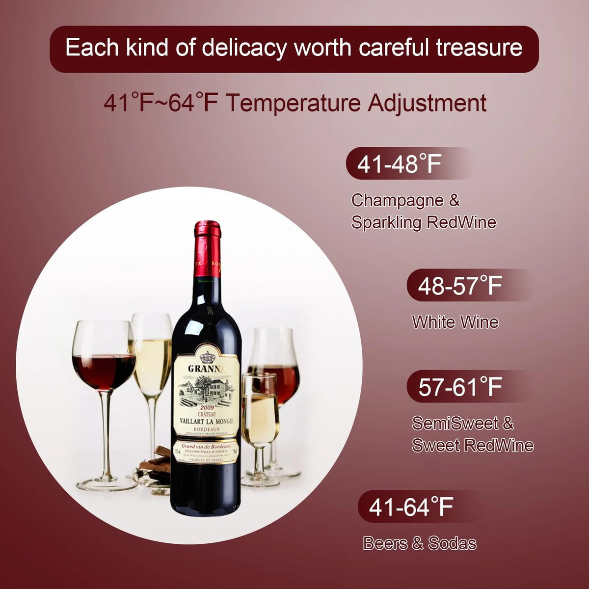 1.7cu.ft 16 Bottle Compressor Wine Cooler V657