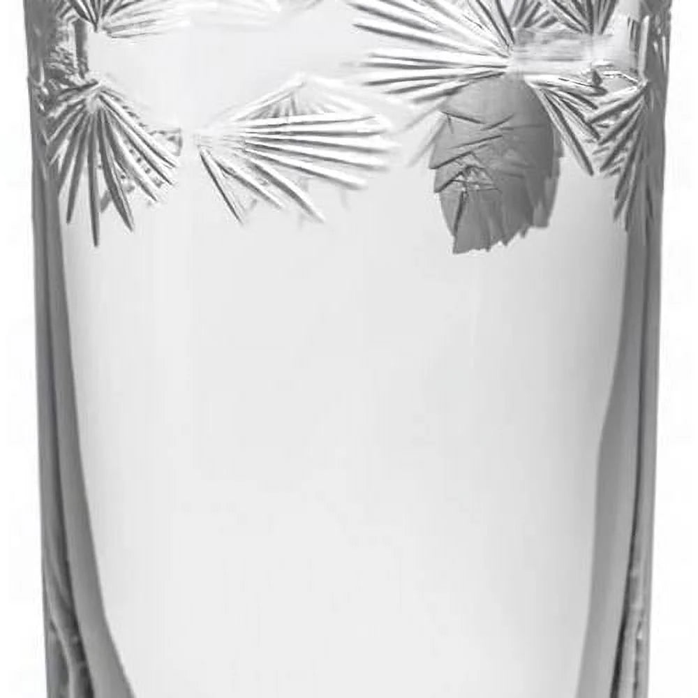15 Ounce Etched Highball Glass Set Of 4 L370