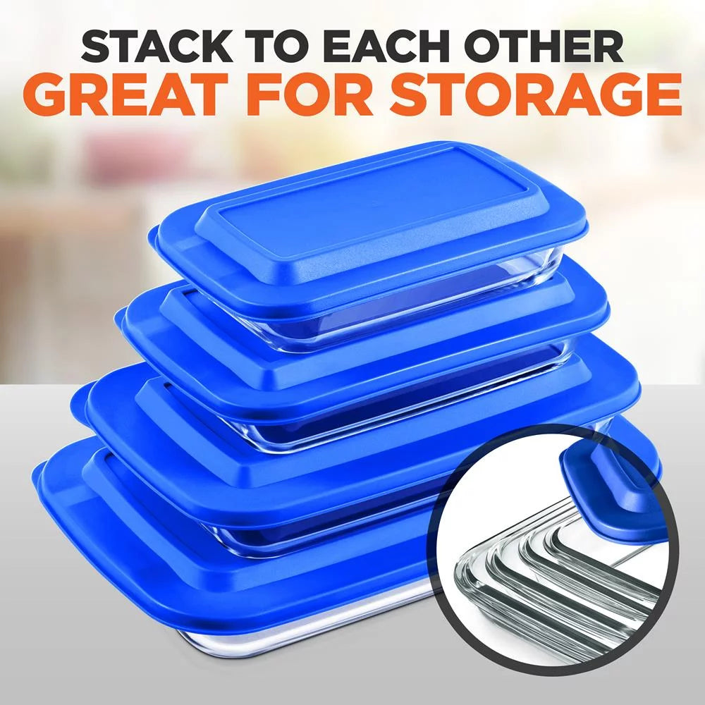 Glass Bakeware Set with PE Lid P5819