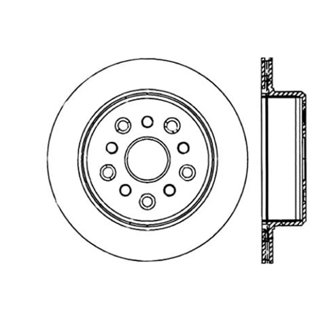 Cross Drilled Brake Rotor J53021