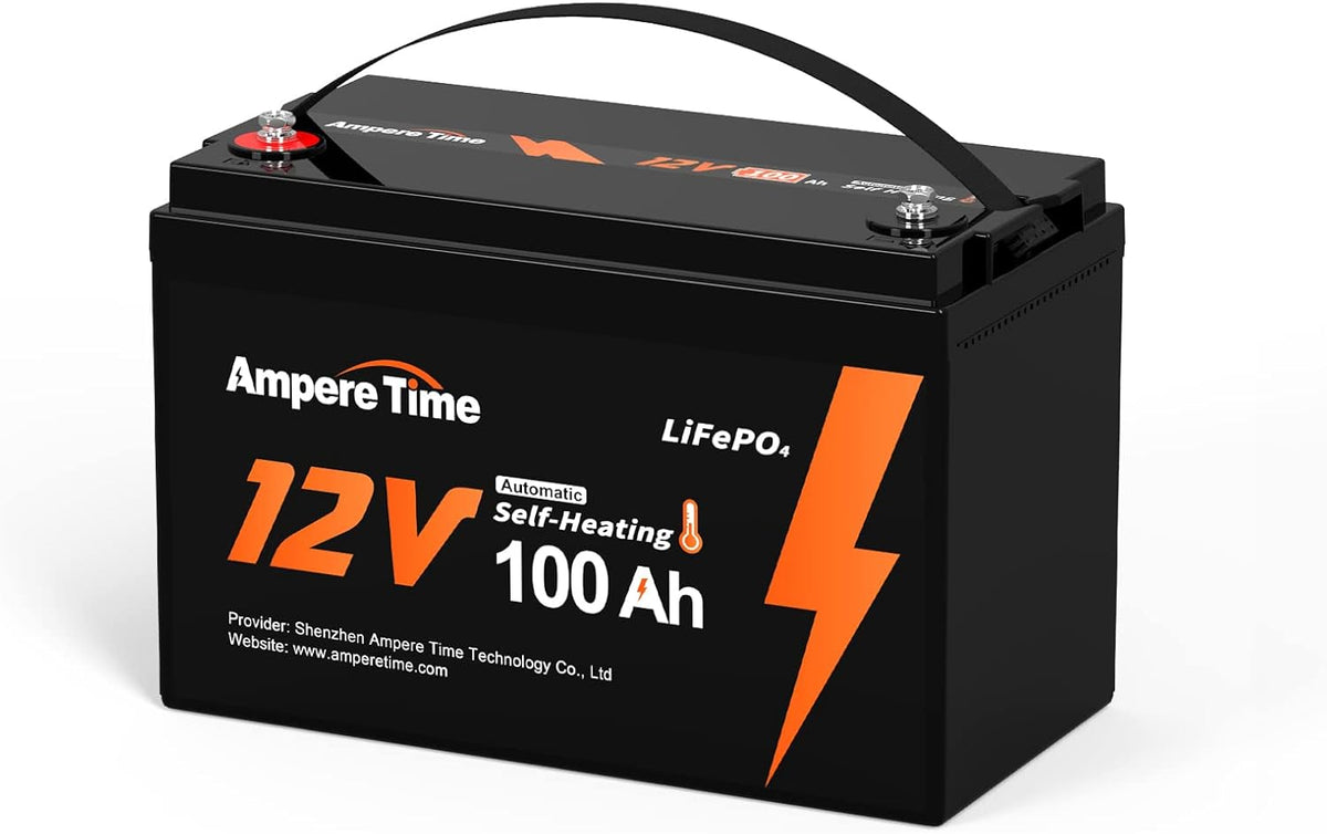 12V 100Ah LiFePO4 Battery with Self-Heating, 100A BMS L37440