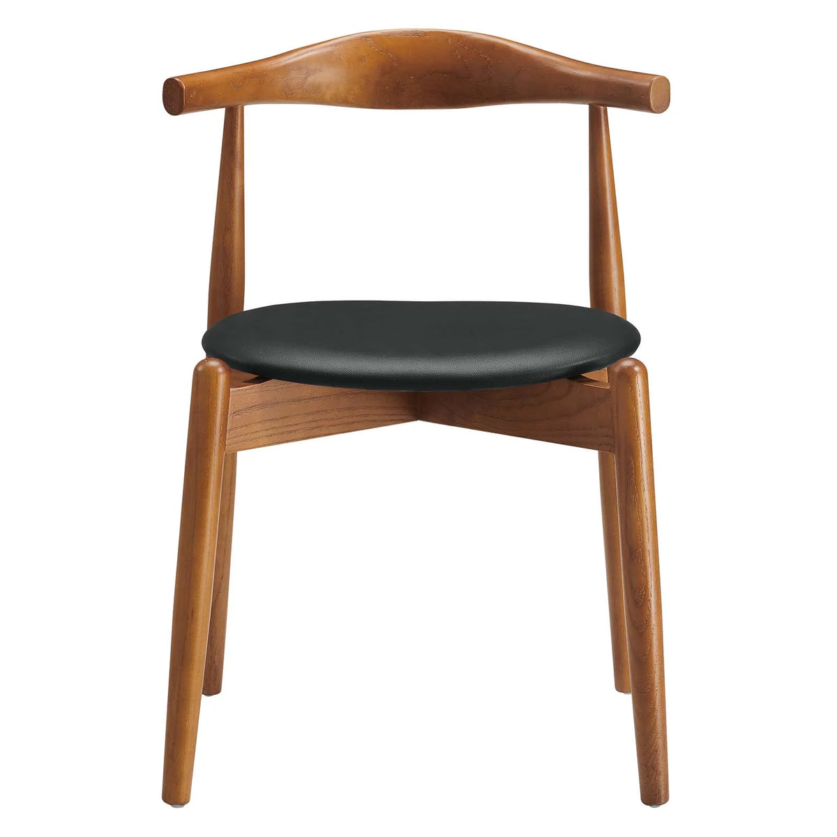 Dark Walnut Black Dining Side Chair J465