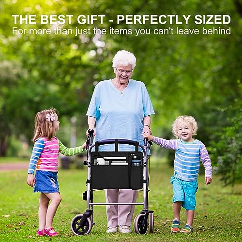 Blue Water-Resistant Walker Bag with Cup Holder G6897