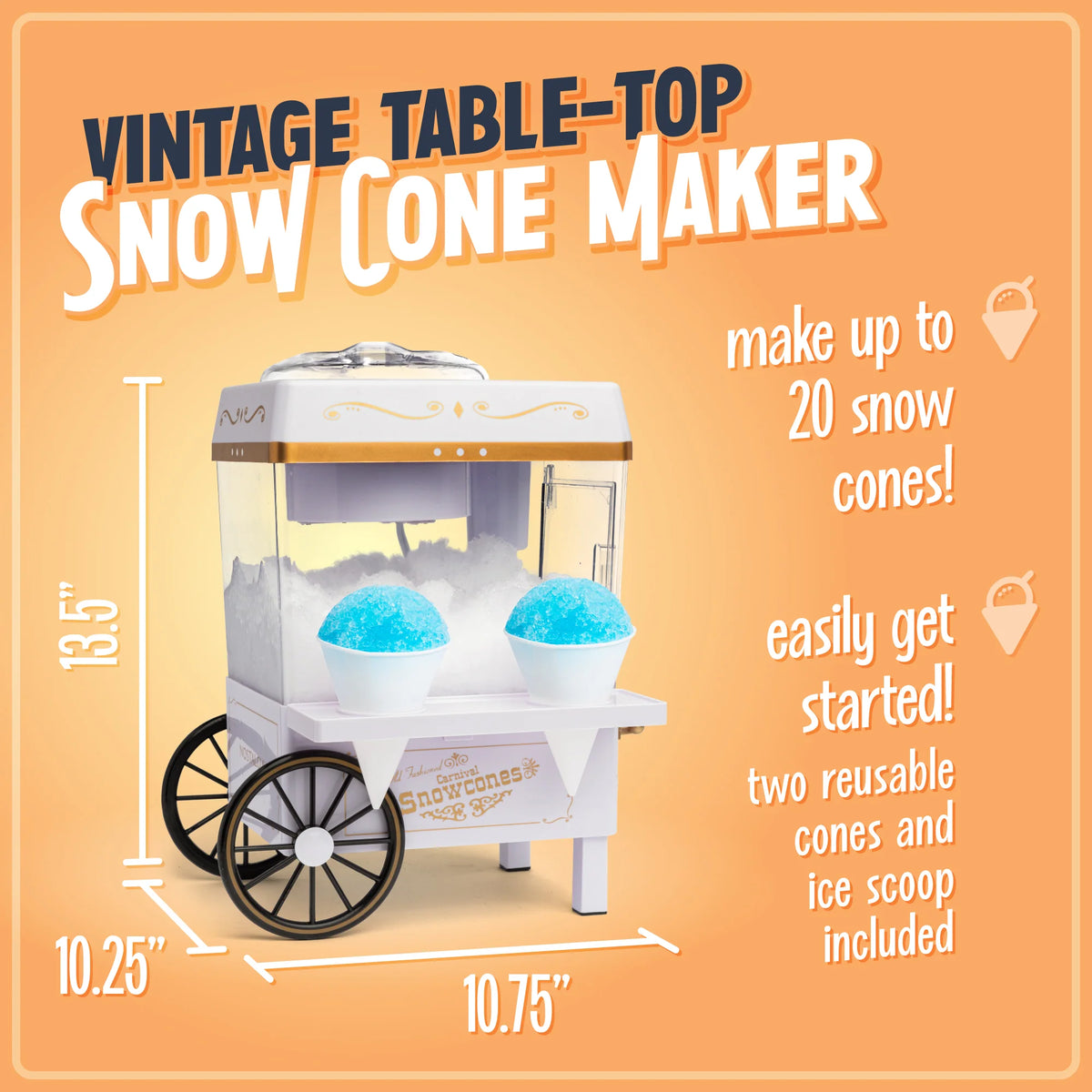 White Snow Cone Maker R9224