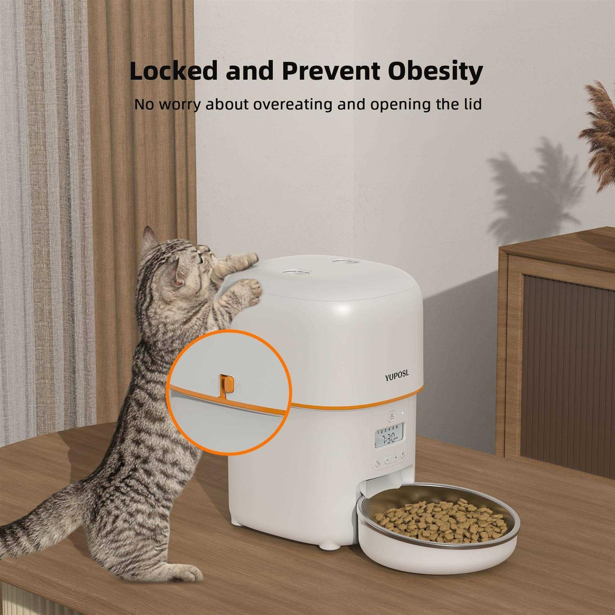 Automatic Cat Feeder 68oz W582