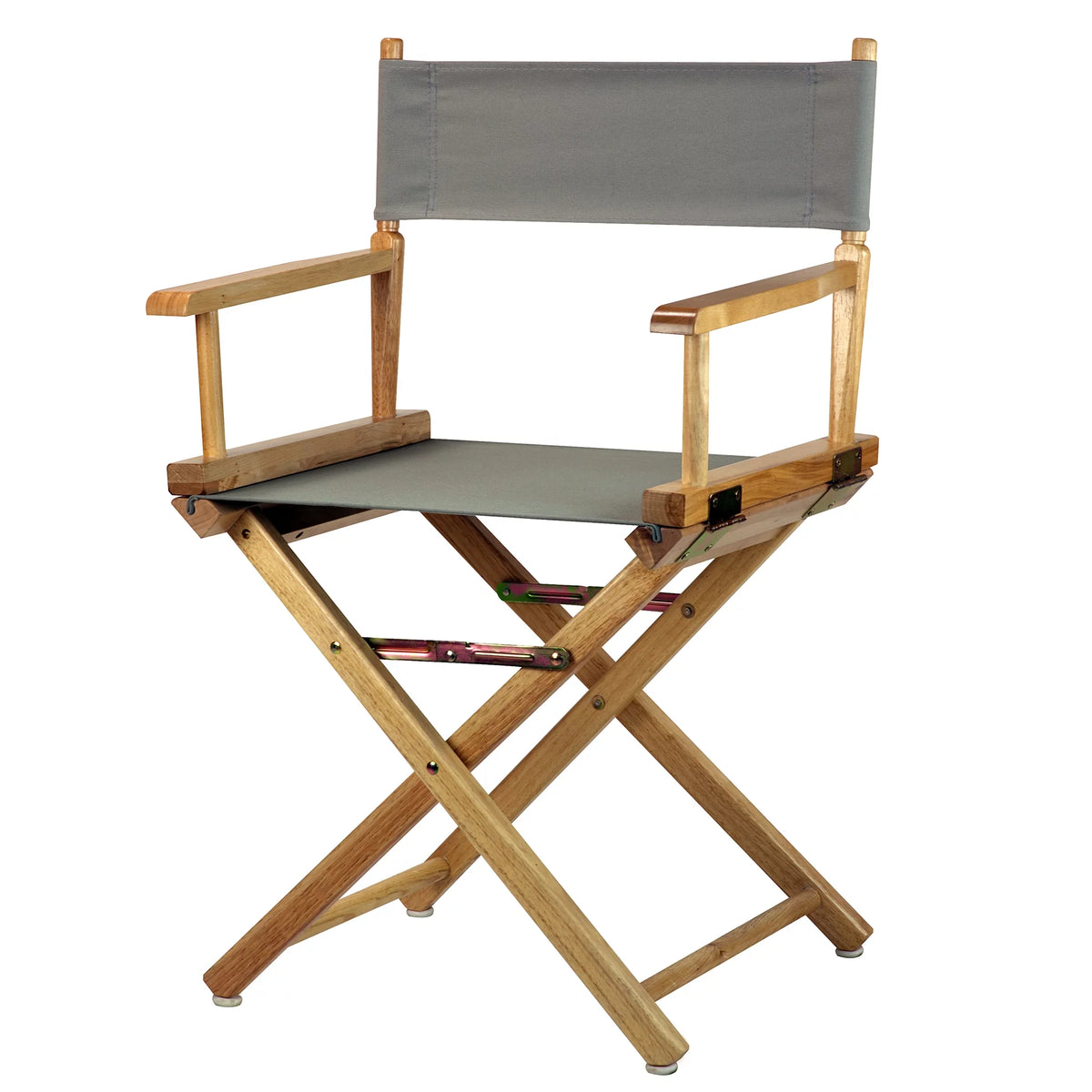 18" Director's Chair Natural Frame Gray Canvas A627