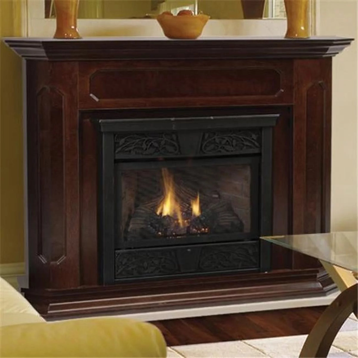 Adjustable Wood Cabinet Surround Dark Walnut F333