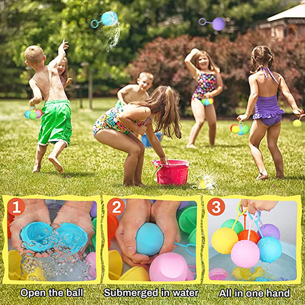 12pcs Silicone Water Splash Ball Toys Y71792