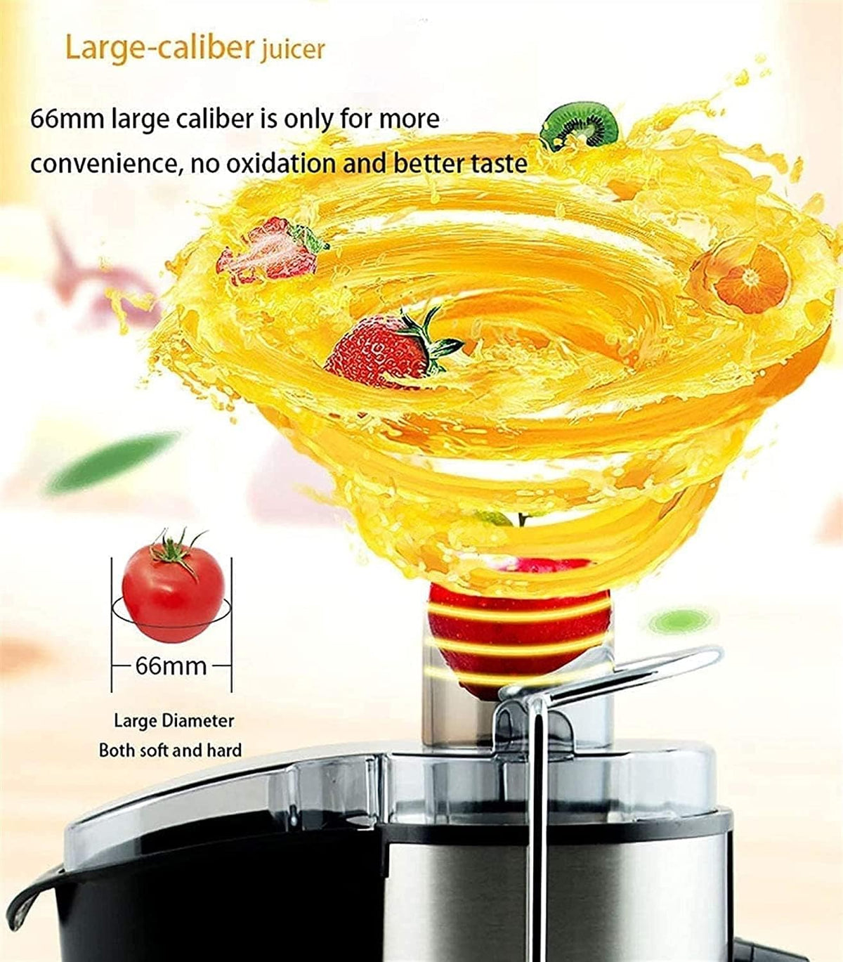 Stainless Steel Centrifugal Juicer Machine with Wide 3” Feed Chute I286287