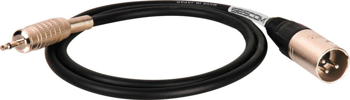 100 ft. Mogami Neglex Quad Microphone Cable 3-Pin XLR Male to 3.5 mm Mini TS Male Green I8729