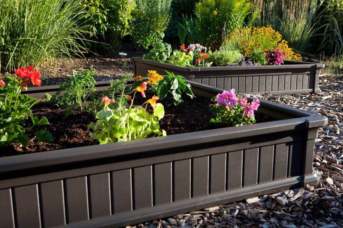 Gray Raised Garden Bed U57393