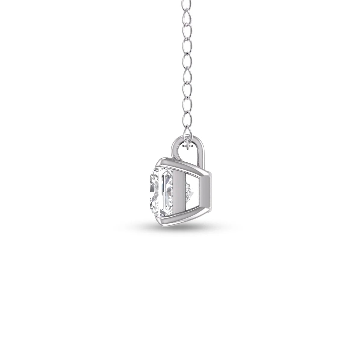 14K White Gold Diamond Pendant E524512