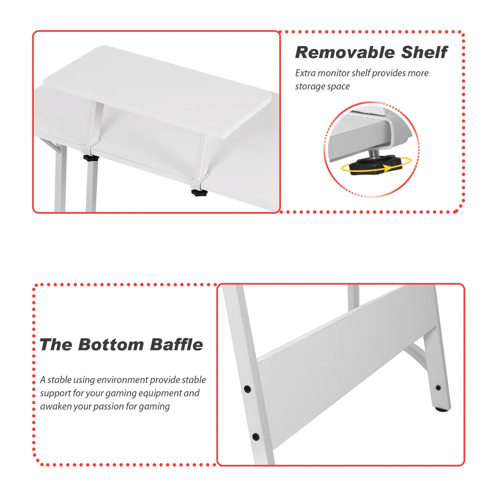 White L Shaped Corner Desk X51167