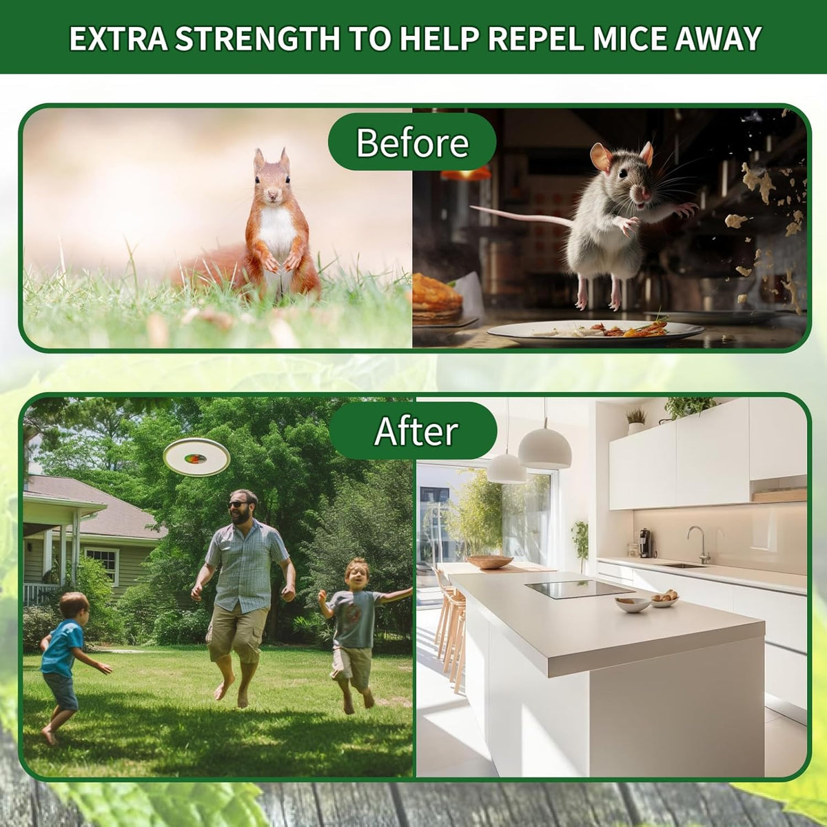 10 Pouches All Natural Rodent Repellent with Peppermint Oil L96168