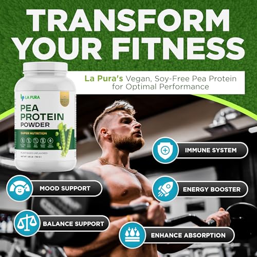 100% Vegan Pea Protein Powder, 1.65LB, Unflavored, 20g Protein, Gluten Free, Non-GMO Z73426