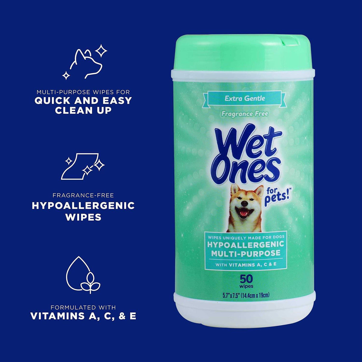 Hypoallergenic Multi-Purpose Dog Wipes M749