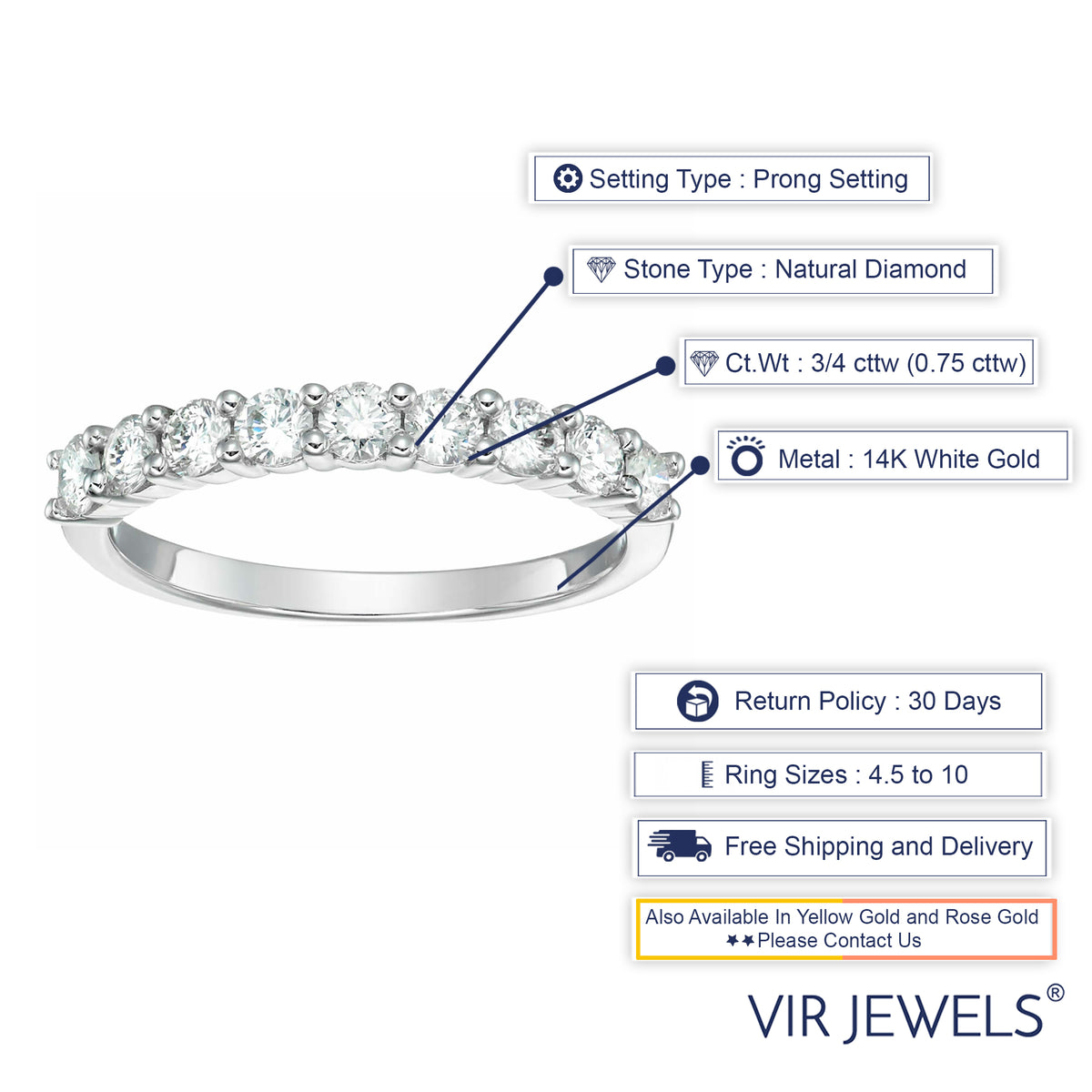 14K White Gold Diamond Wedding Band F666277