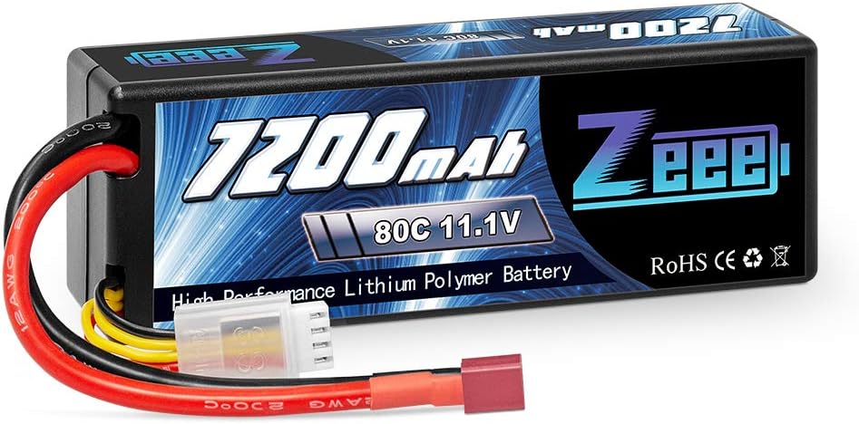 11.1V 7200mAh 80C 3S Lipo Battery with Deans Connector Hard Case Battery V7846