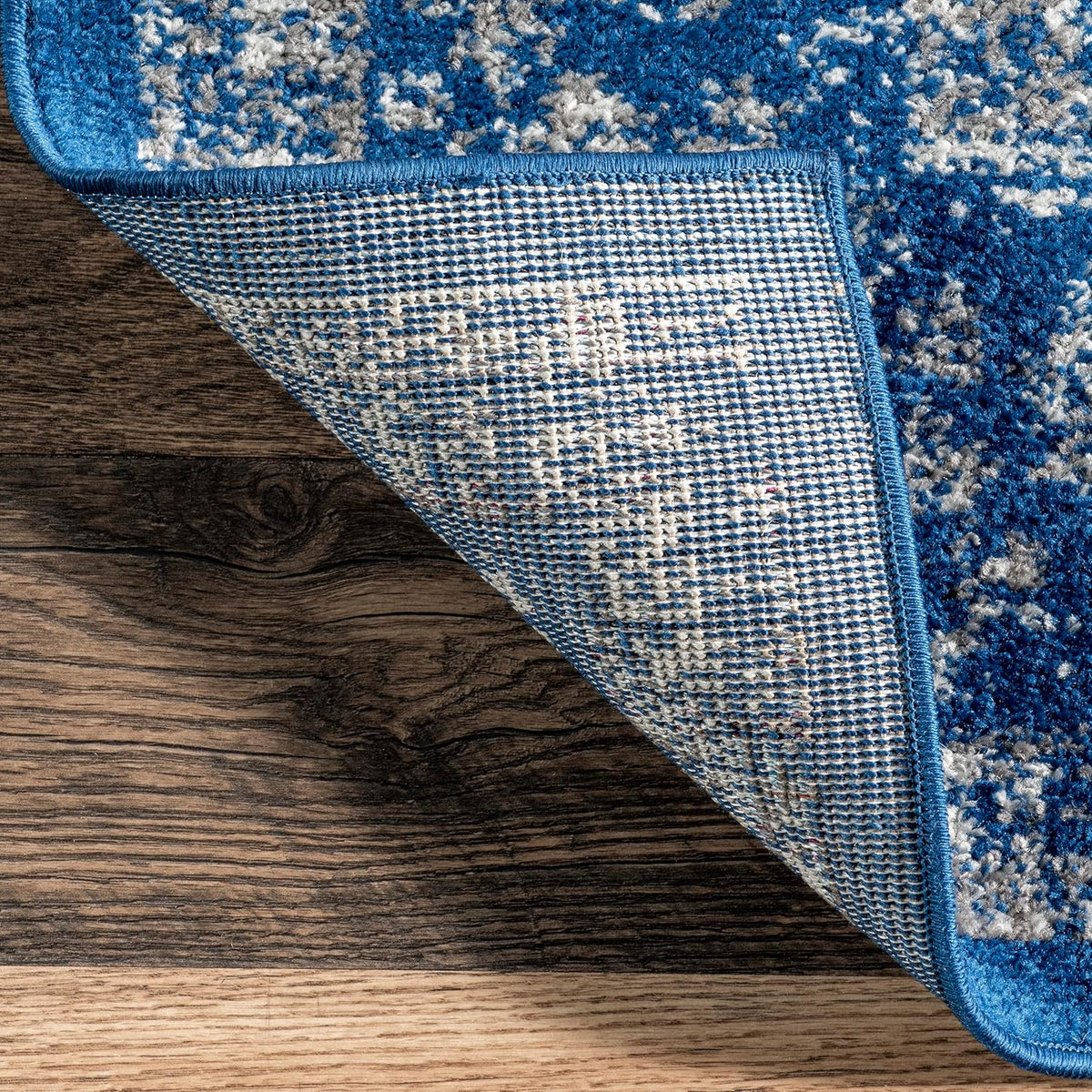 10x14 Dark Blue Area Rug D6462