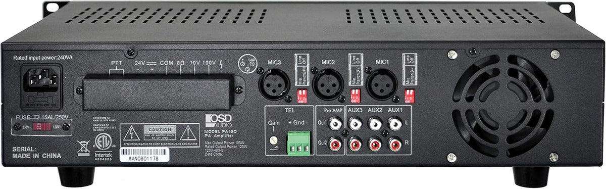 1000W 2CH Commercial Amplifier E64692