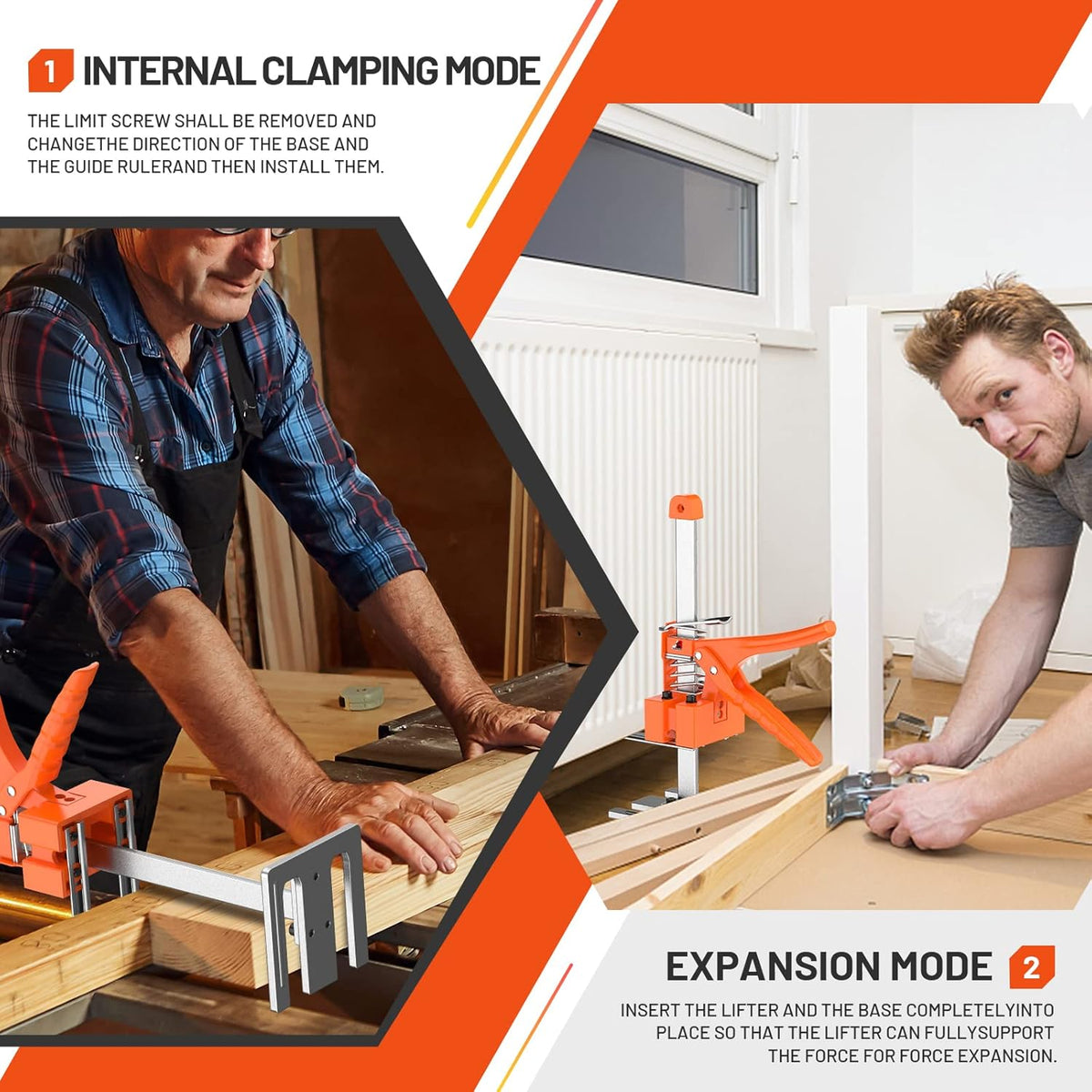 15 In Construction Jack, Multifunctional Furniture Lifter Jacks, Handheld Tool, Load 490LBS C32644