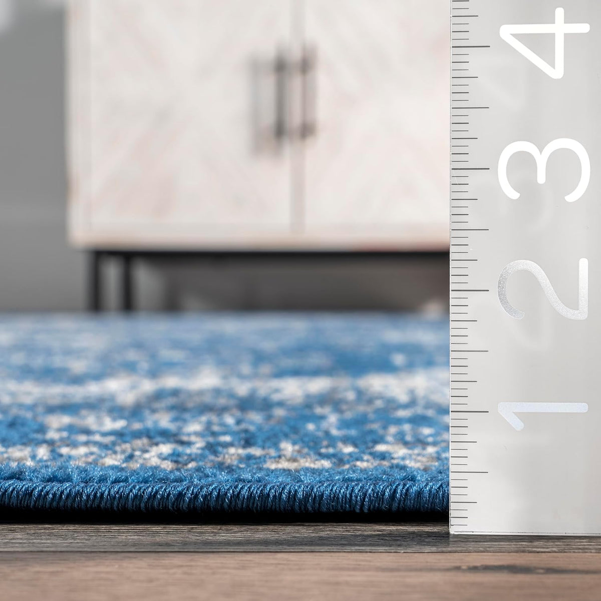 10x14 Dark Blue Area Rug D6462