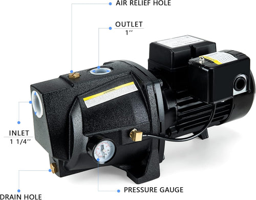 1 HP Cast Iron Shallow Well Jet Pump F11689