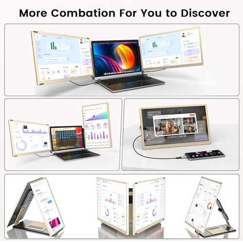 15.6" Portable Triple Monitor with IPS FHD 1080P Display K211064