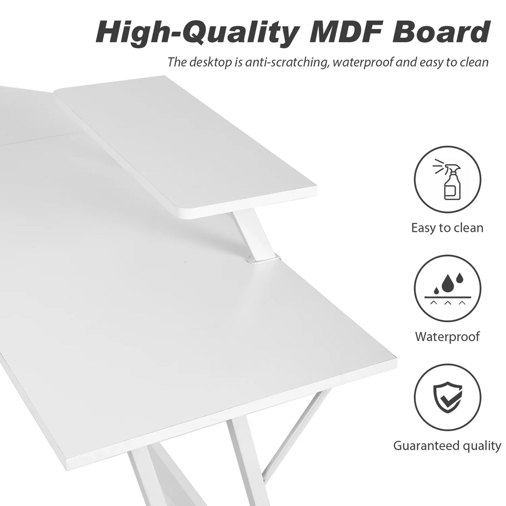 White L Shaped Corner Desk X51167