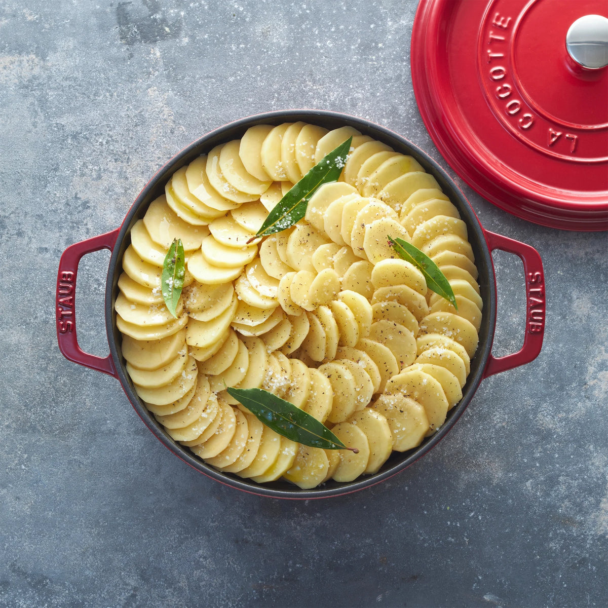 Cast Iron Dutch Oven 5-qt Tall Cocotte, Cherry Q5568