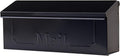 Black Wall-Mount Galvanized Steel Mailbox Q698