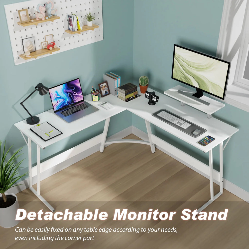 White L Shaped Corner Desk X51167