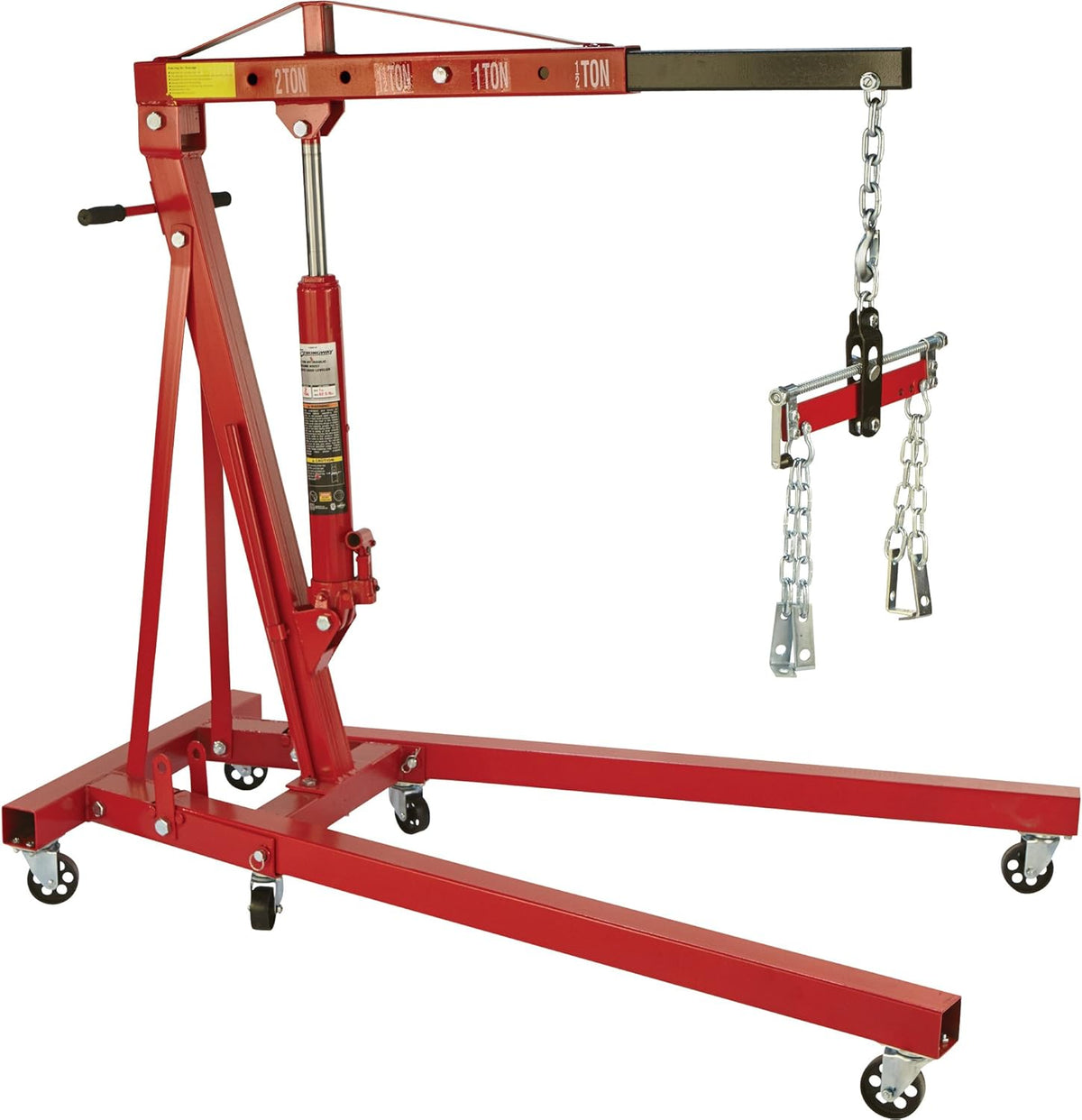 2-Ton Hydraulic Engine Hoist with Load Leveler A9946