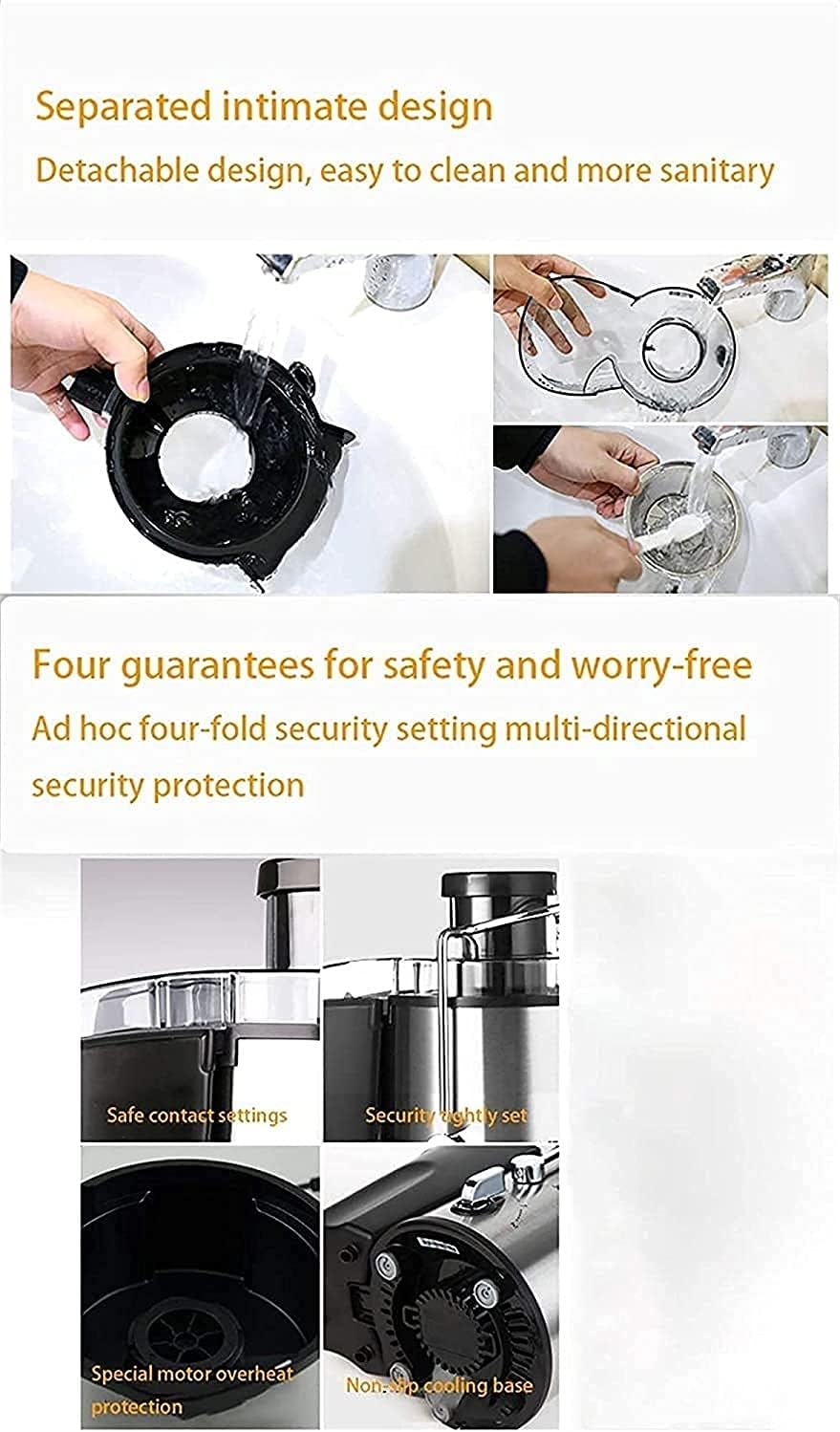 Stainless Steel Centrifugal Juicer Machine with Wide 3” Feed Chute I286287