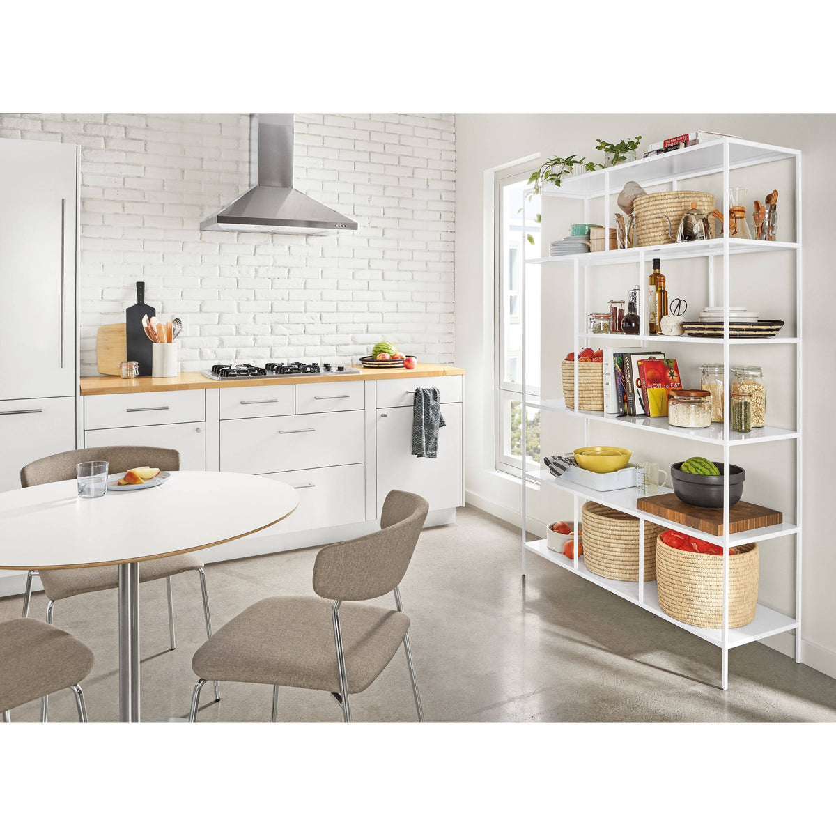 Modern Foshay Bookcase 15d 32W 86H in Cognac G721