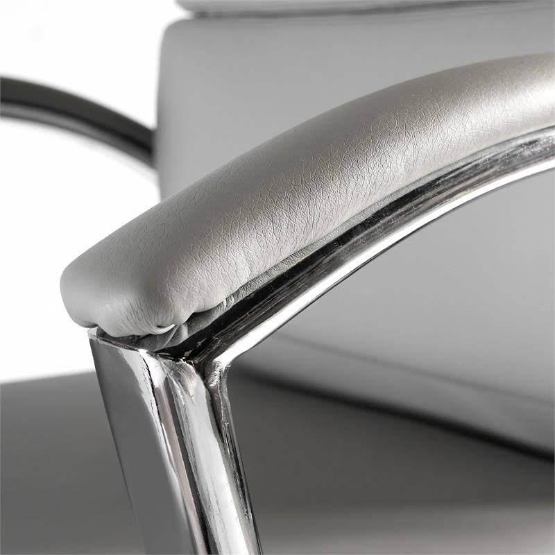 Light Gray High Back Leather Executive Office Chair L34678