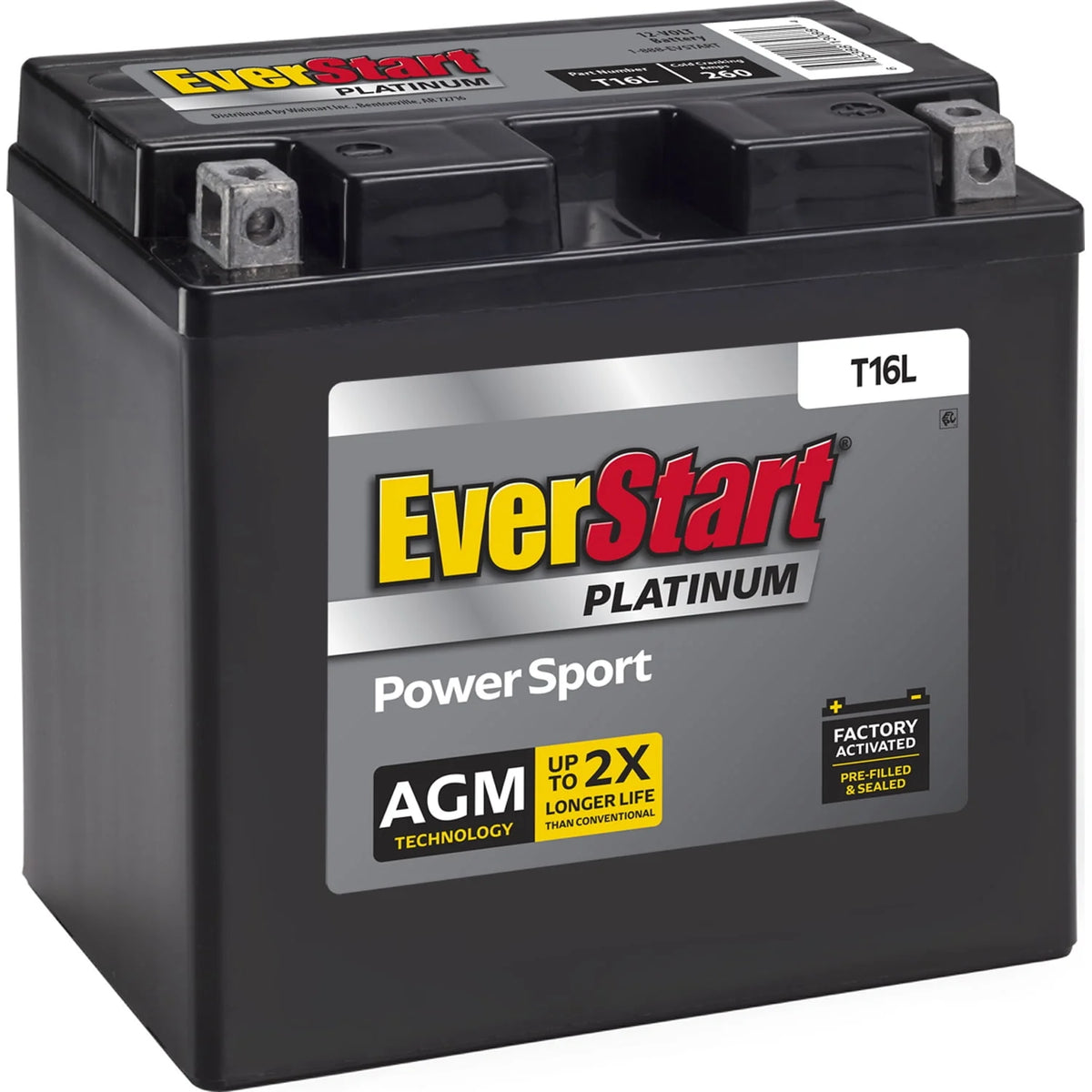 12 Volt 260 CCA AGM Power Sport Battery G1224