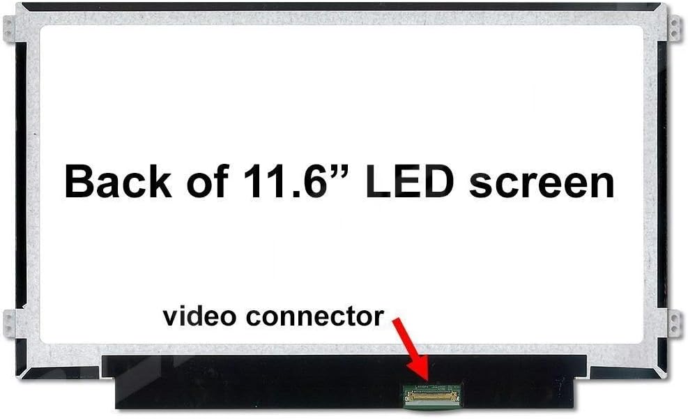 11.6" Laptop LCD LED Screen Display WXGA HD 30 Pin EDP Side Brackets Replacement Non Touch Pack of 2 Y233
