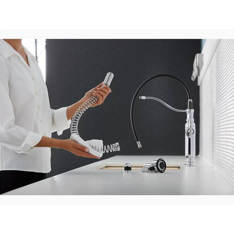Vibrant Stainless Kitchen Sink Faucet F8808