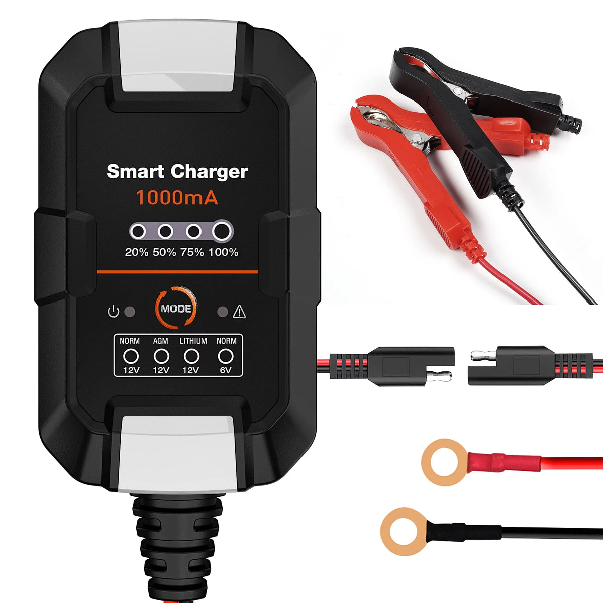 6V/12V 1A Trickle Charger Battery Maintainer Y439