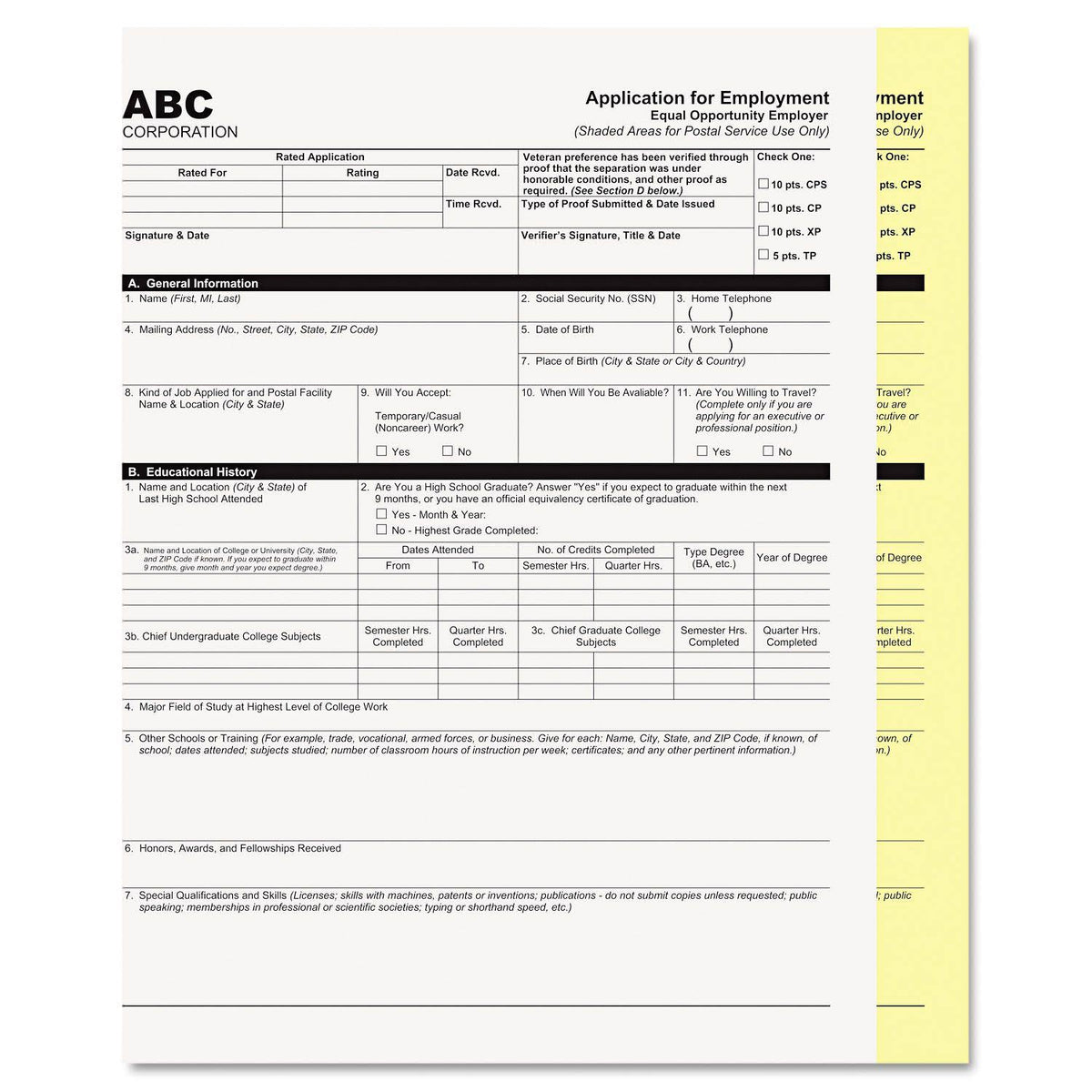 2-Part Digital Carbonless Paper, White and Yellow Q2672