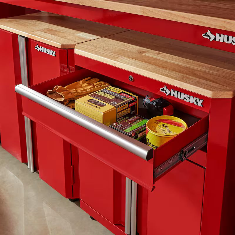 24-Gauge Steel 1-Drawer 2-Door Garage Base Cabinet in Red N6050
