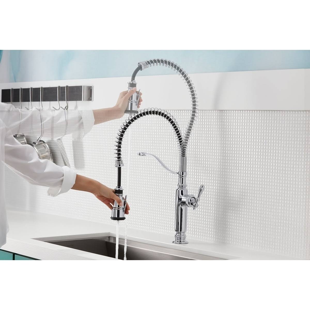 Vibrant Stainless Kitchen Sink Faucet F8808
