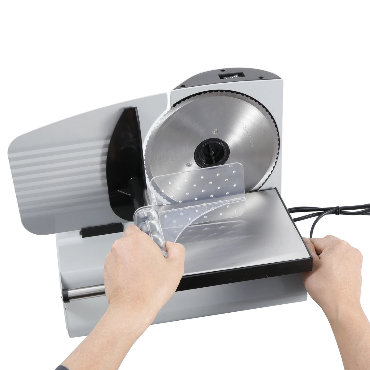 150W Electric Meat Slicer with 7.5'' Stainless Steel Blade D21628