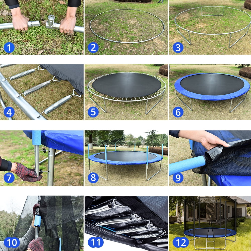 10 ft Trampoline with Enclosure Net S318814