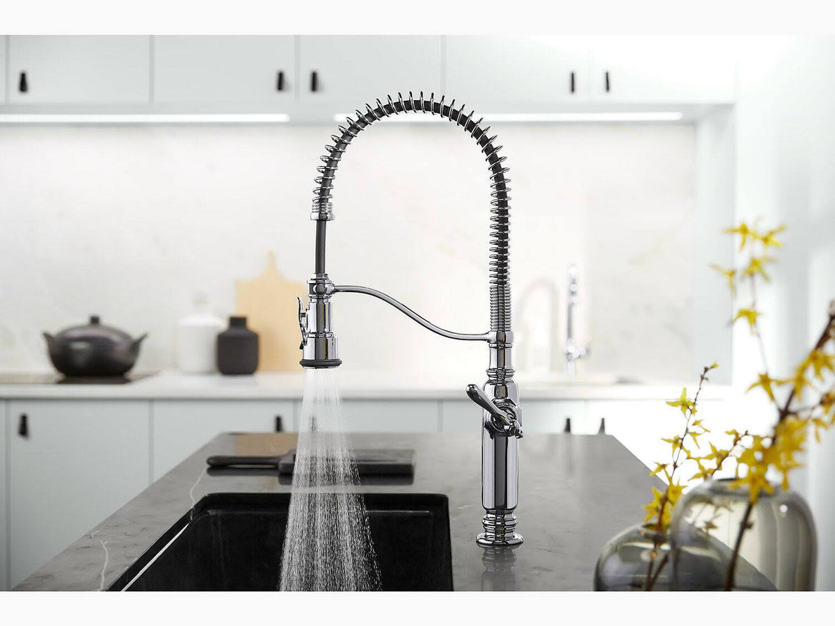 Vibrant Stainless Kitchen Sink Faucet F8808