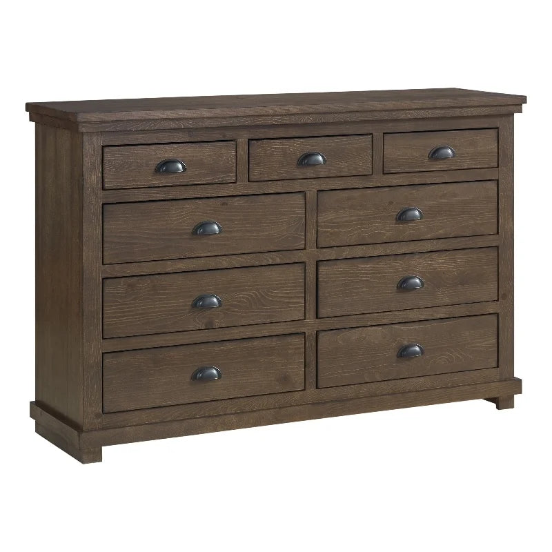 Wood Double Drawer Dresser N6700