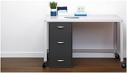 18 inch 3 Drawer Metal File Cabinet Charcoal T518